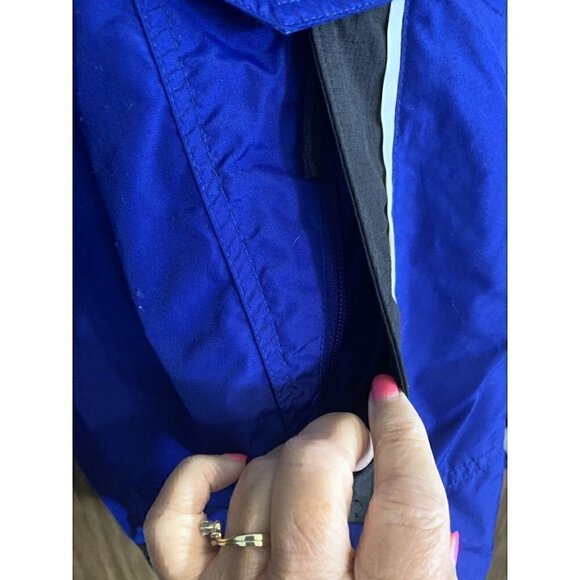 Columbia Blue Back White Puffer Insulated Coat Jacket Size L Large Nylon… - Picture 3 of 9